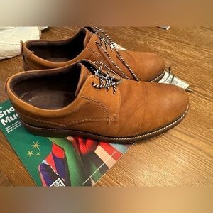 Rockport mens brown dress shoe 9w